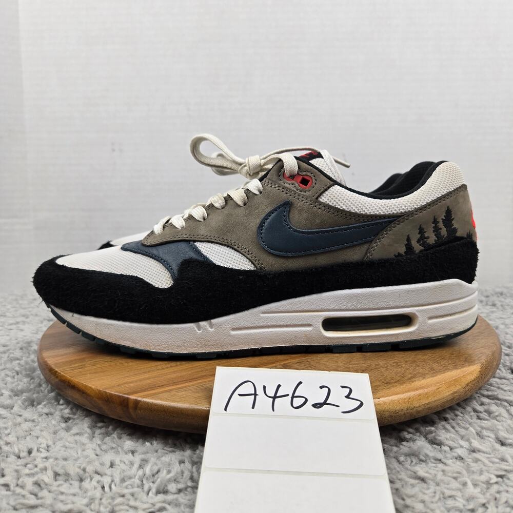 Nike Mens 11.5 Air Max 1 PRM Escape Treeline Daily Casual Sneaker FJ0698-100